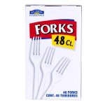 HCF Tenedores Desechables Medianos 48 pz Tenedores Desechables Medianos 48 Pz